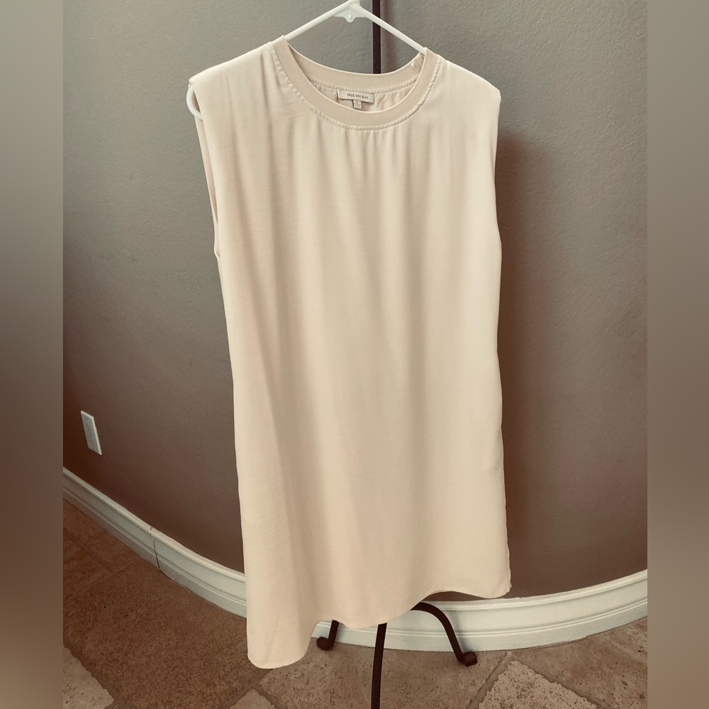 Skies Are Blue Cream Sleeveless Dress